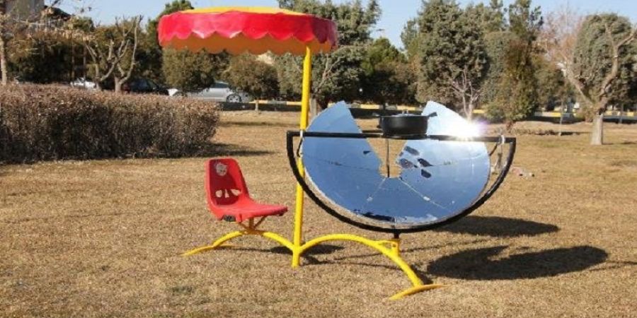خوراک پز خورشیدی صفحه ای ساخته شد