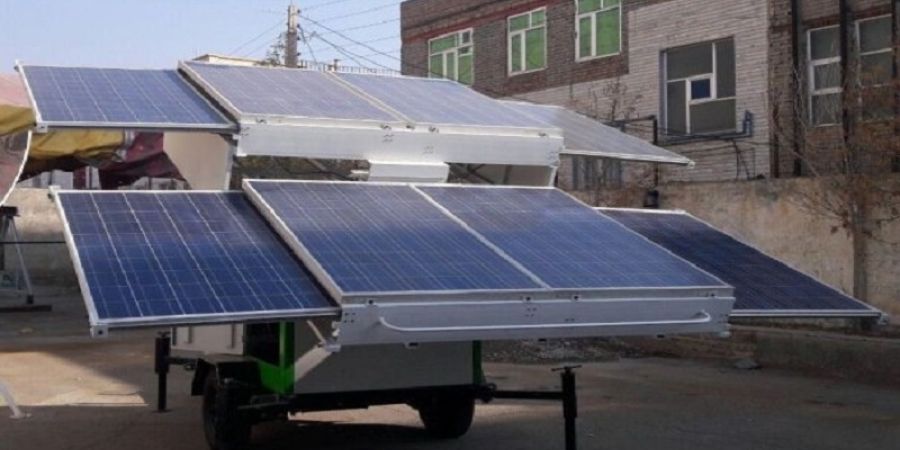 نیروگاه خورشیدی متحرک ساخته شد/ تامین برق یک نیروگاه نظامی با خورشید