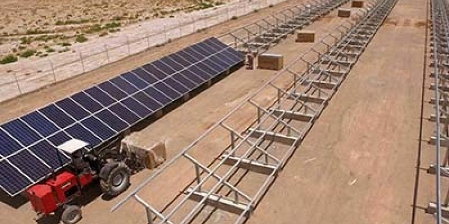 نخستین نیروگاه خورشیدی مگاواتی استان خراسان رضوی افتتاح شد